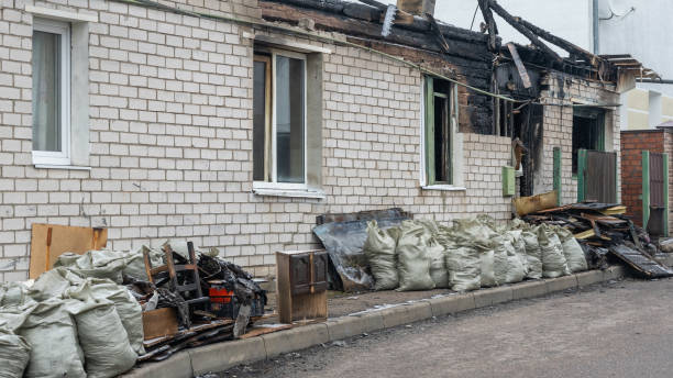 Professional Fire Damage Assessment technician working in Cabin John, MD